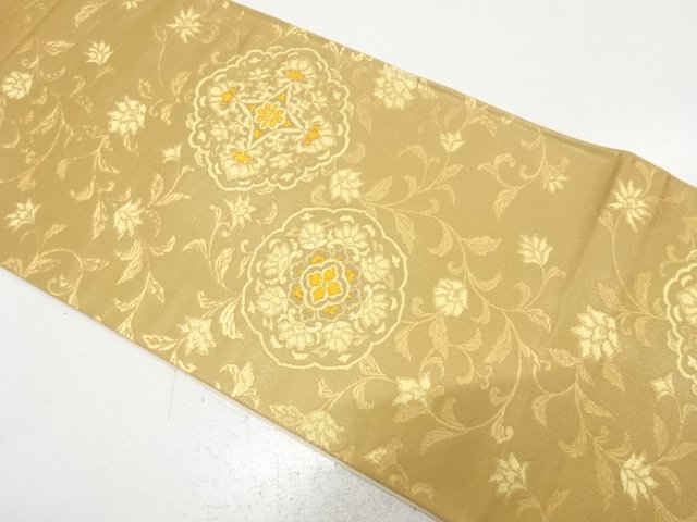 JAPANESE FUKURO OBI / WOVEN FLOWER ARABESQUE
